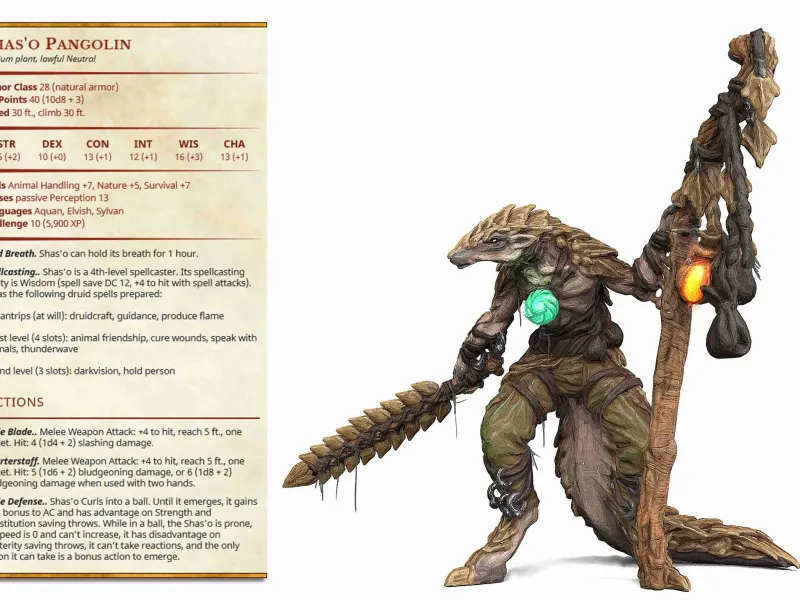 Pango Shaman - Faywild Vs Shadowfell 2-Presupported- 32mm sc