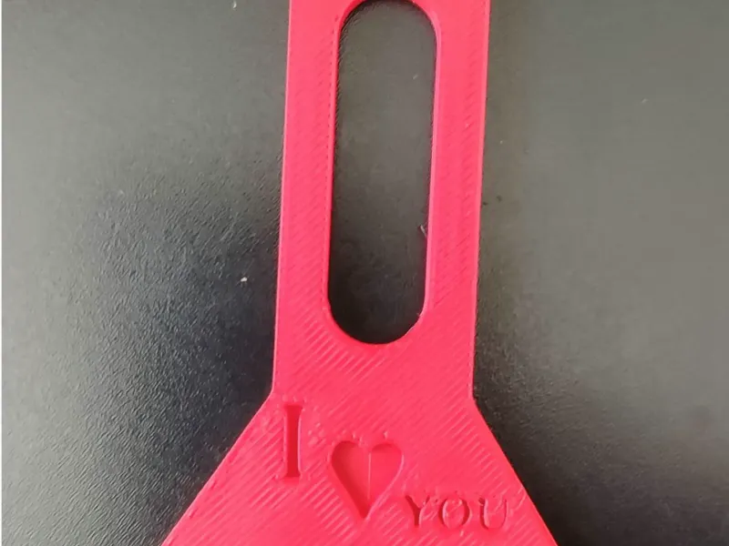 "I LOVE YOU" bed scraper