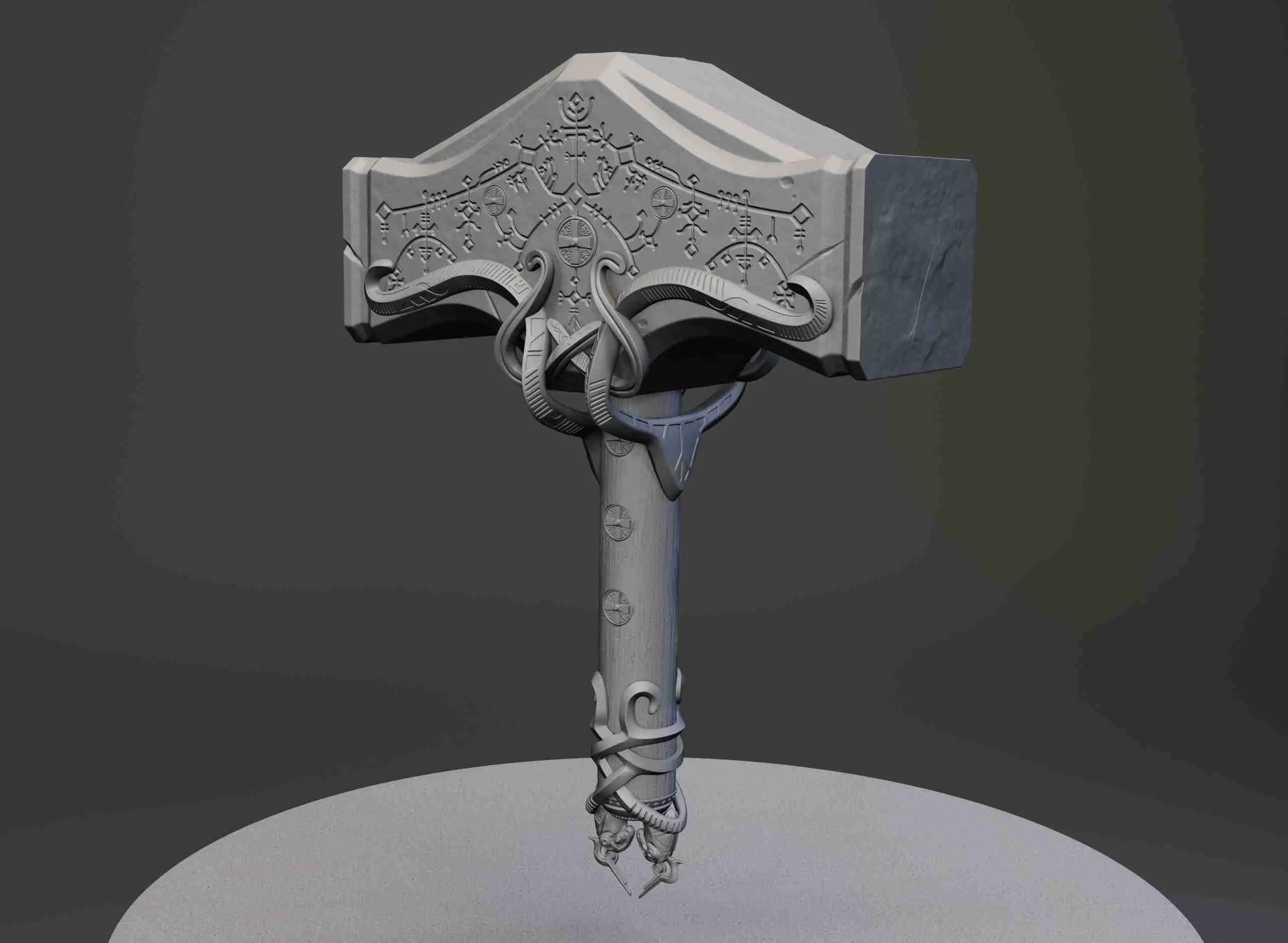 MJOLNIR - GOD OF WAR - READY TO PRINT 3D MODEL