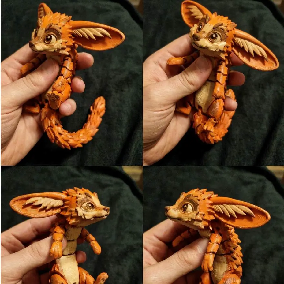 Flexi Fantasy Fox | Articulated Spirit Animal | Fidget Toy