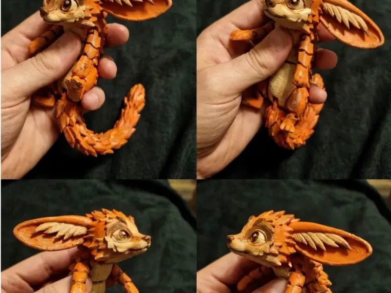 Flexi Fantasy Fox | Articulated Spirit Animal | Fidget Toy