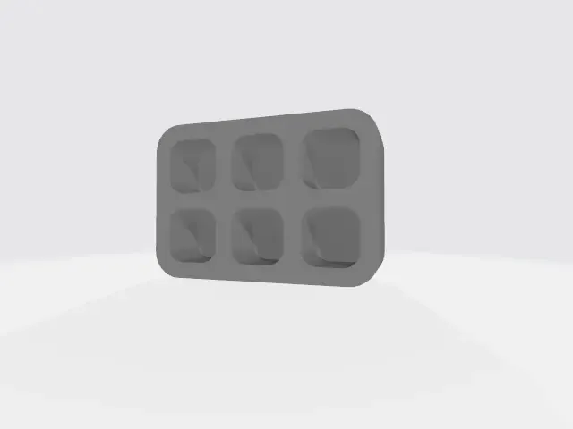 set box with compartments, thk 3mm, in size 10x10mm