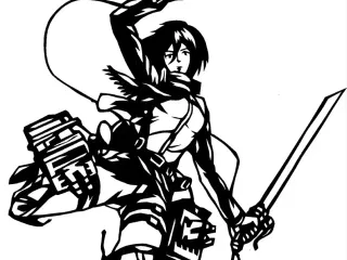 2D Mikasa Ackerman