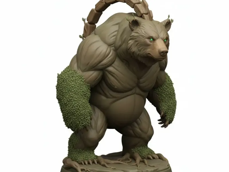 Grüner Wächterbär