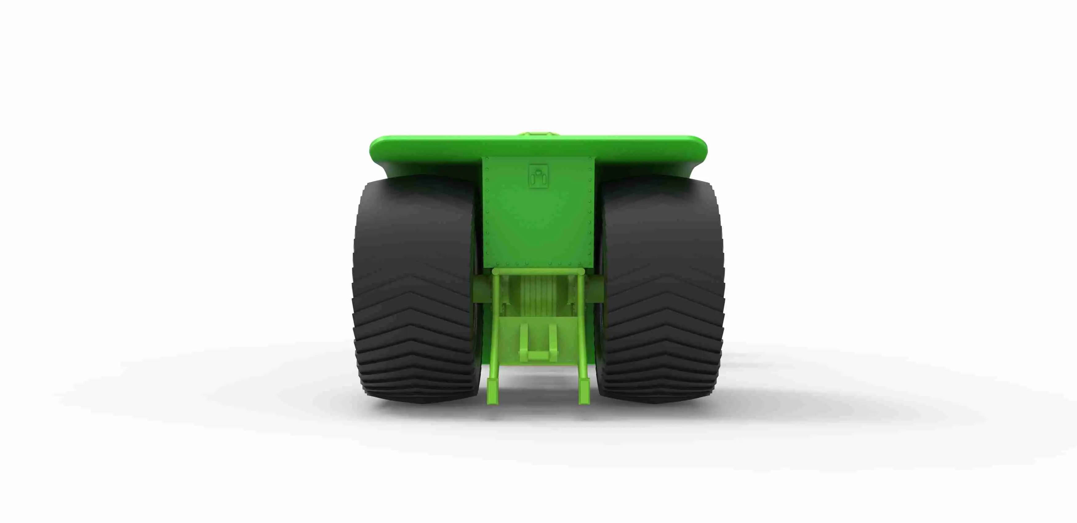 Pulling tractor with 4 engines V8 Version 2 Scale 1:25