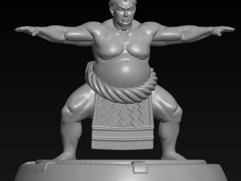 print ready sumo player model