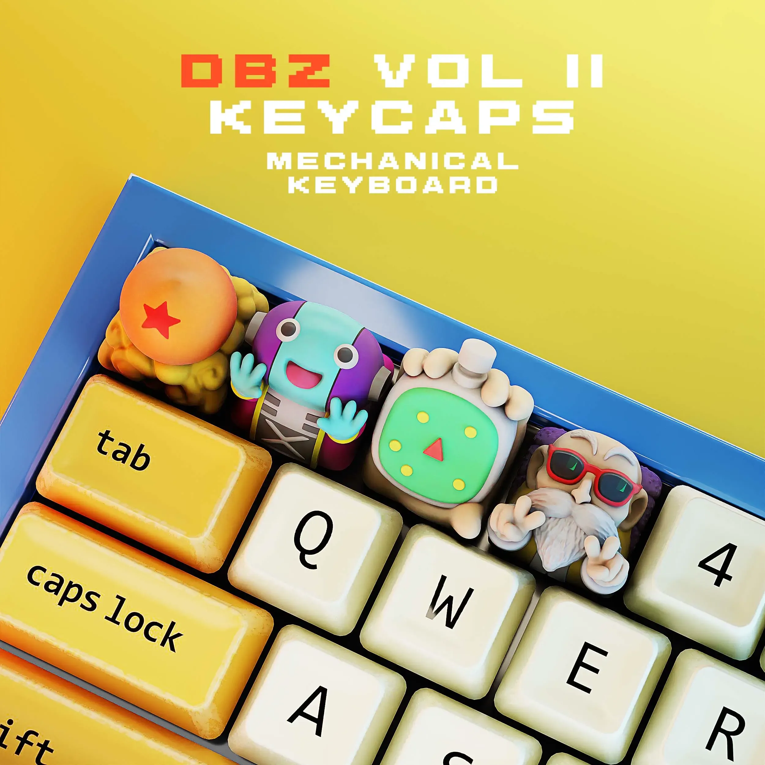 Dbz Keycaps Vol II - Dragon ball - Mechanical Keyboard