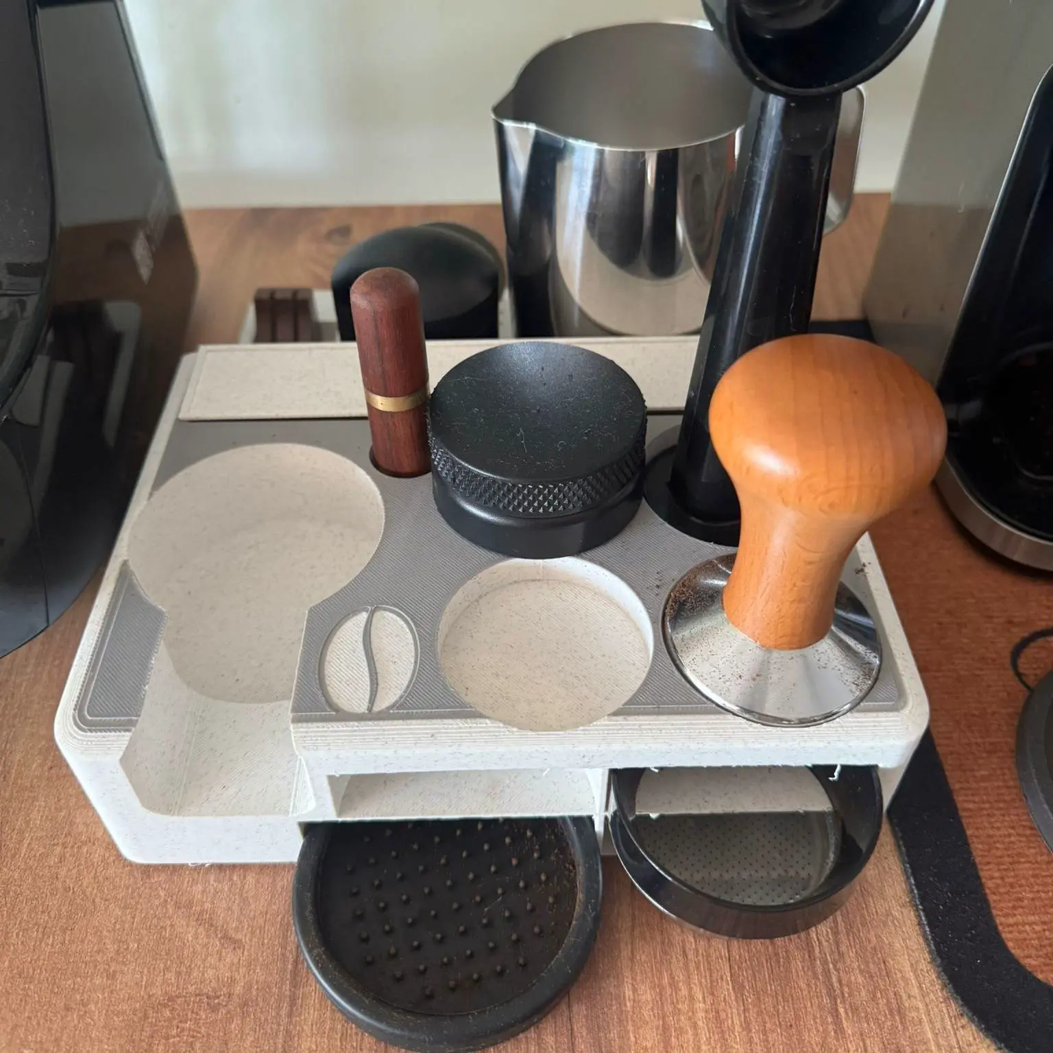 Espresso Coffee Station Corner Accesories Modular Organizer