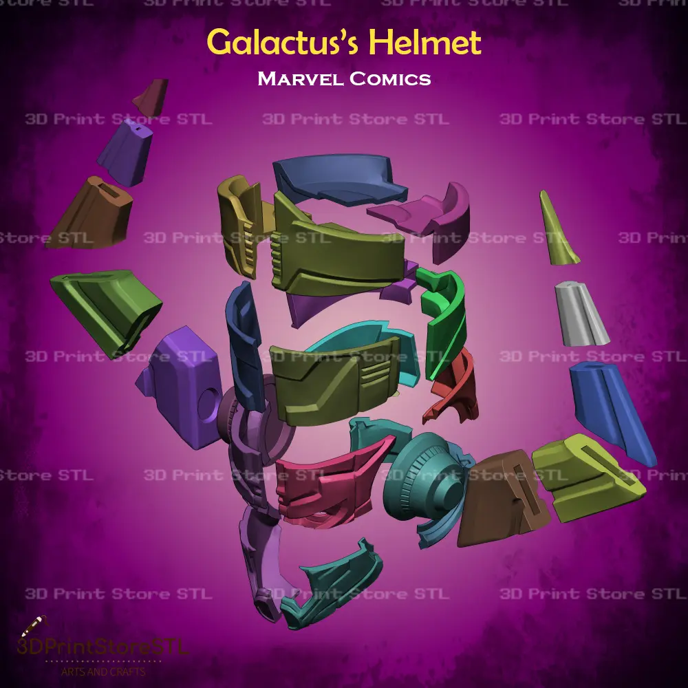 Galactus Helmet Cosplay Marvel Comics - STL File