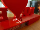 LOVE lithophane holder, battery operated with LED lights-4