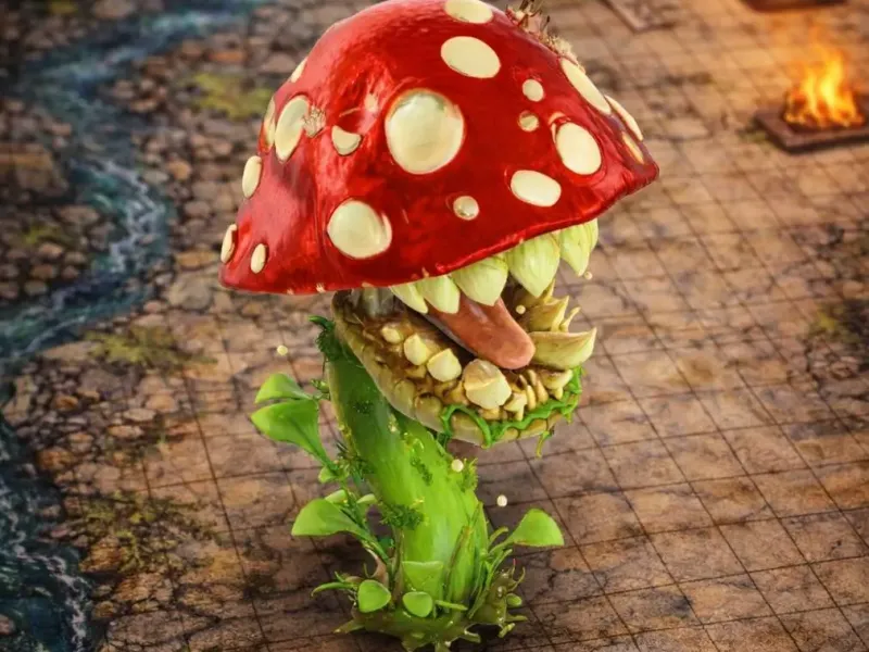 Mushroom Monster D&D tabletop miniature