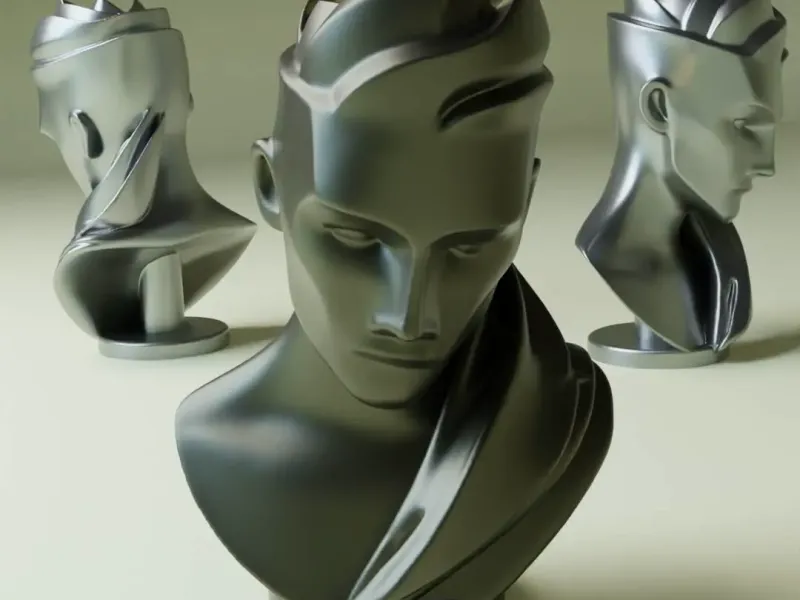 Male Bust Deco and Tealight holder version