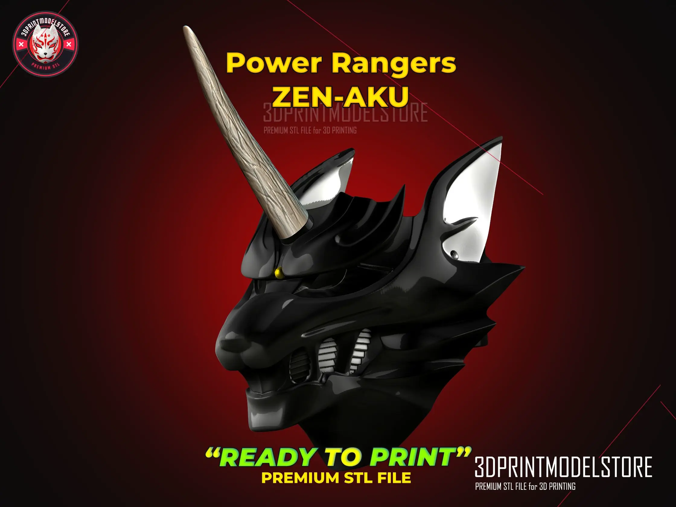 Power Rangers Wild Force Zen-Aku - Siver Gaoranger Wolf Mask