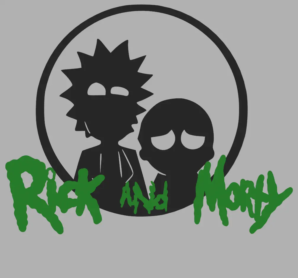 Rick e Morty em pé