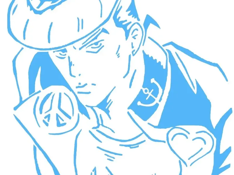 Josuke Higashikata stencil