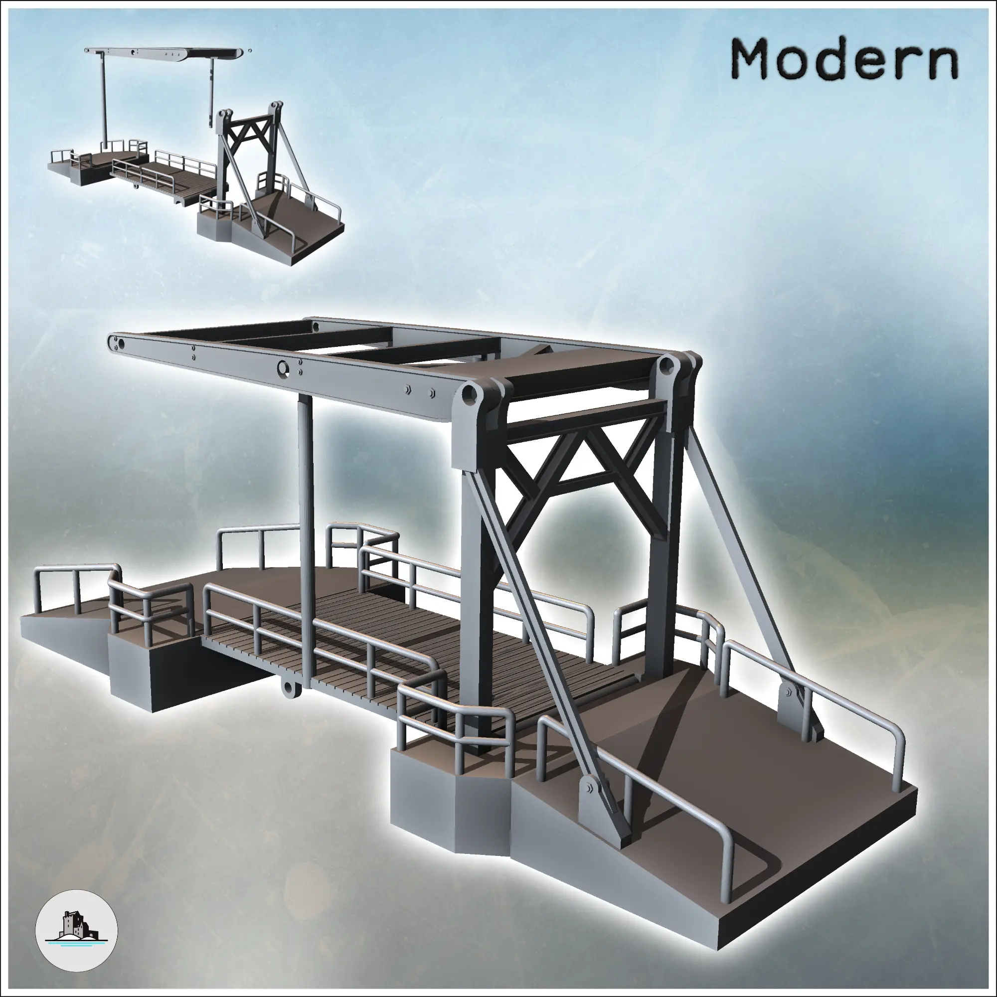 Props & Terrain STL Download - Ludendorff Ludendorff-Brücke Bridge ...