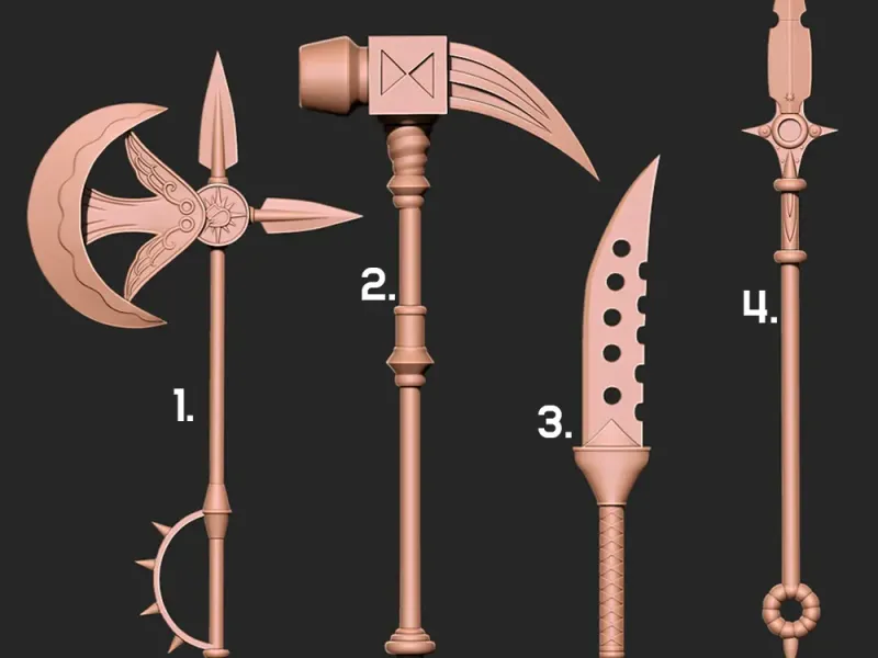 Seven Deadly sins - Weapons Collection 3d print model