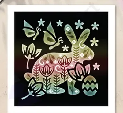 Easter Bunny 3D Shadow Box