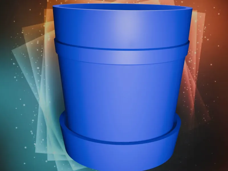 Simple Round Flower Pot