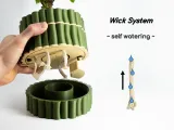Self-Watering Plant Pot With Bamboo Buddy! Planter STL & 3MF-3