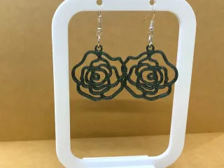 Rose earrings
