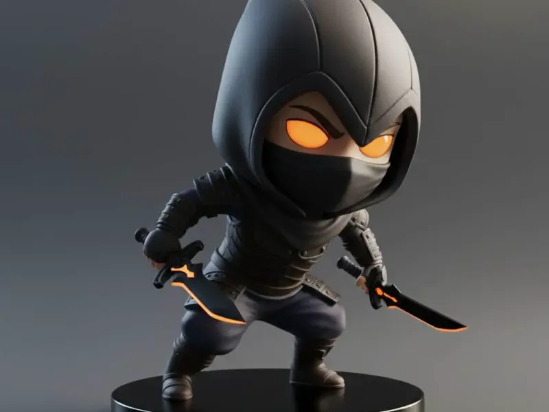 Chibi Legends Shadow Assassin Figurine