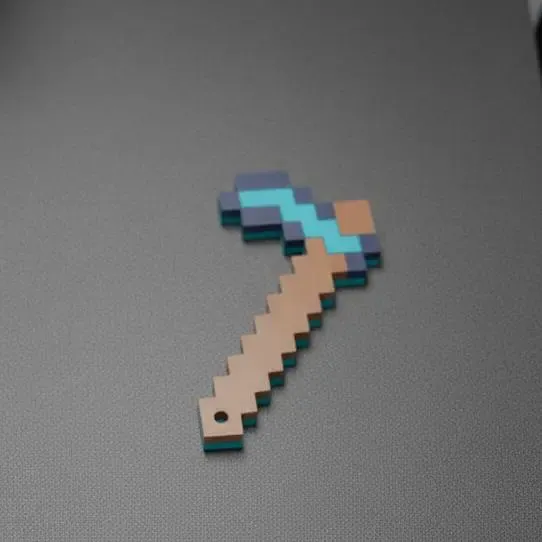minecraft hoe keyring