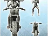 Beyzbol sopalı seksi kadın motorcu (6) - minyatür manzara-1