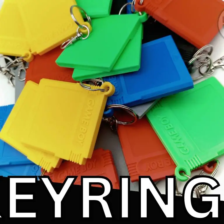 Gameboy Game Keyring - Easy Print - Detailed
