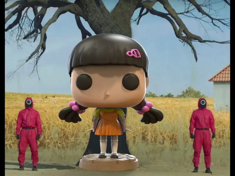 Muñeco Juego de Calamares - Fan Art personalizado de Funko