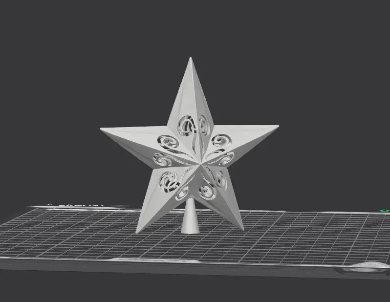 Estrella para la decoración del árbol de Navidad