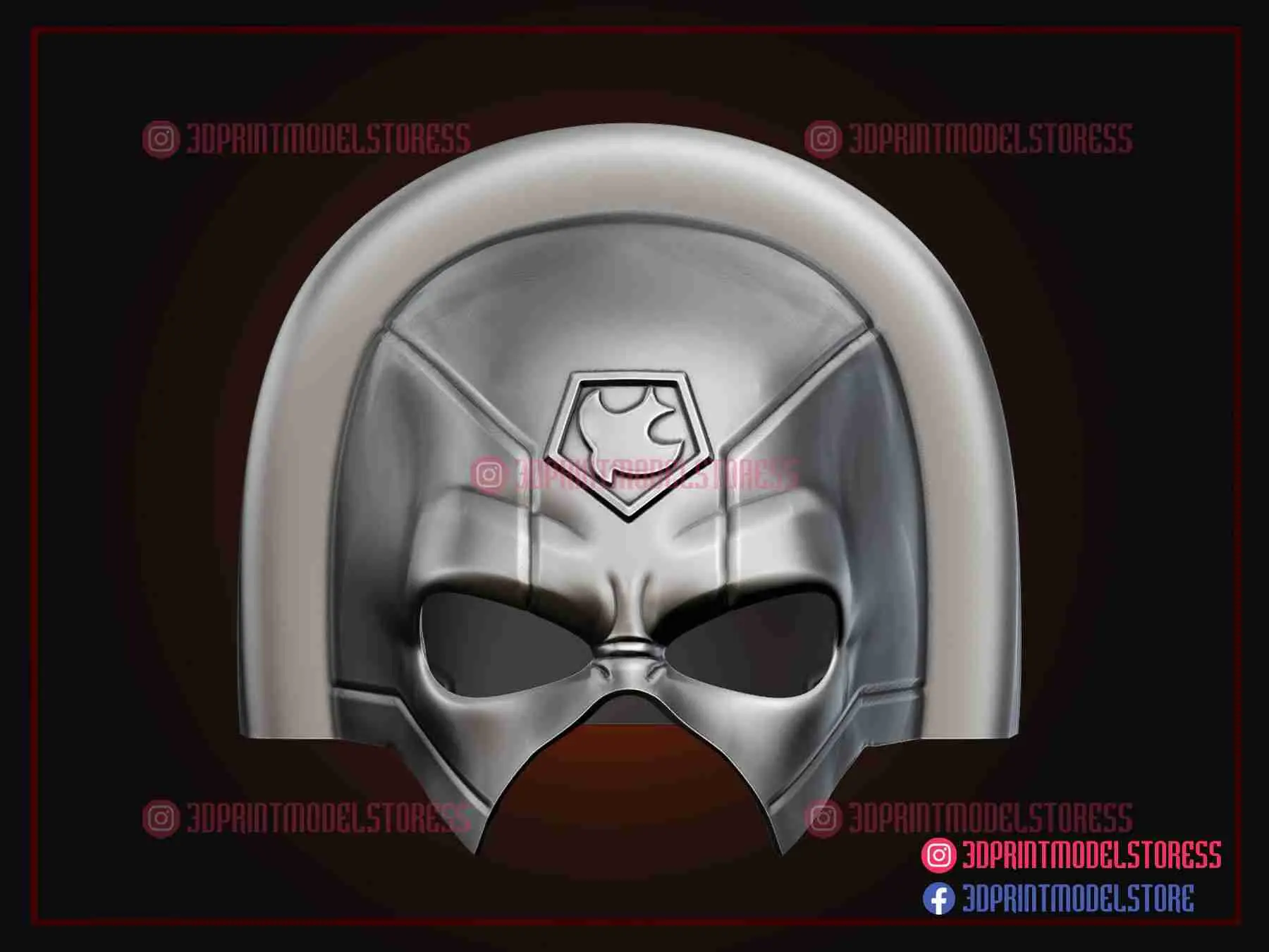 Capacete Peacemaker - Máscara de cosplay do filme Esquadrão Suicida