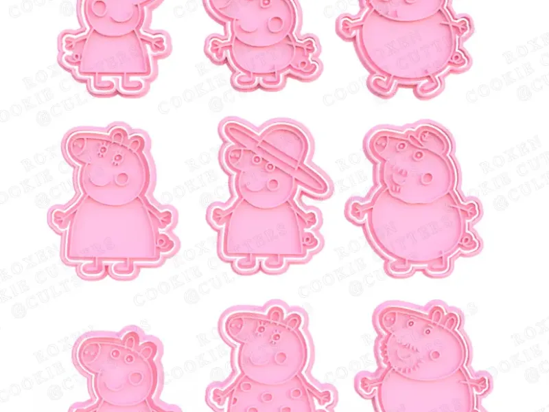 Set de 18 cortapastas Peppa Pig nº 1 de cuerpo entero