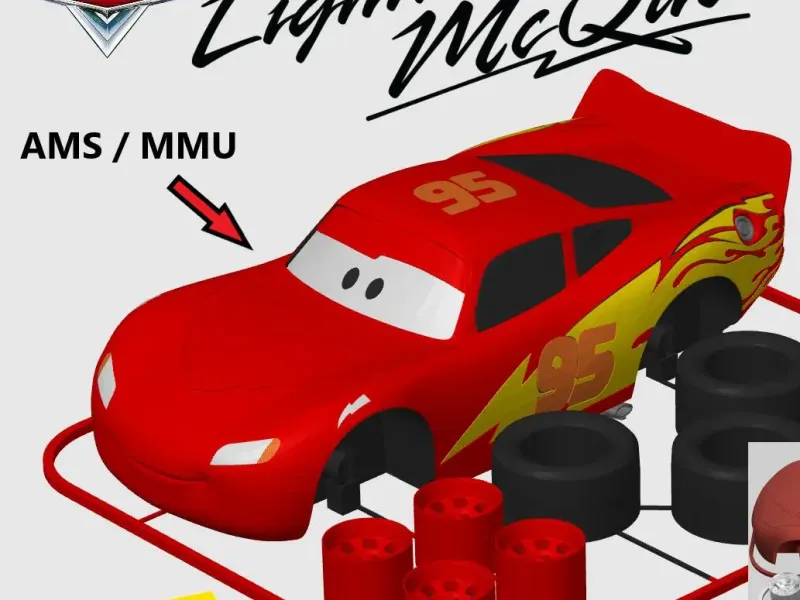 Lightning McQueen Kit Card (Disney Pixar Cars)