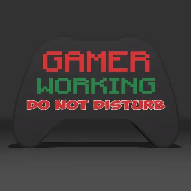 Gamer Working Wall Decoration