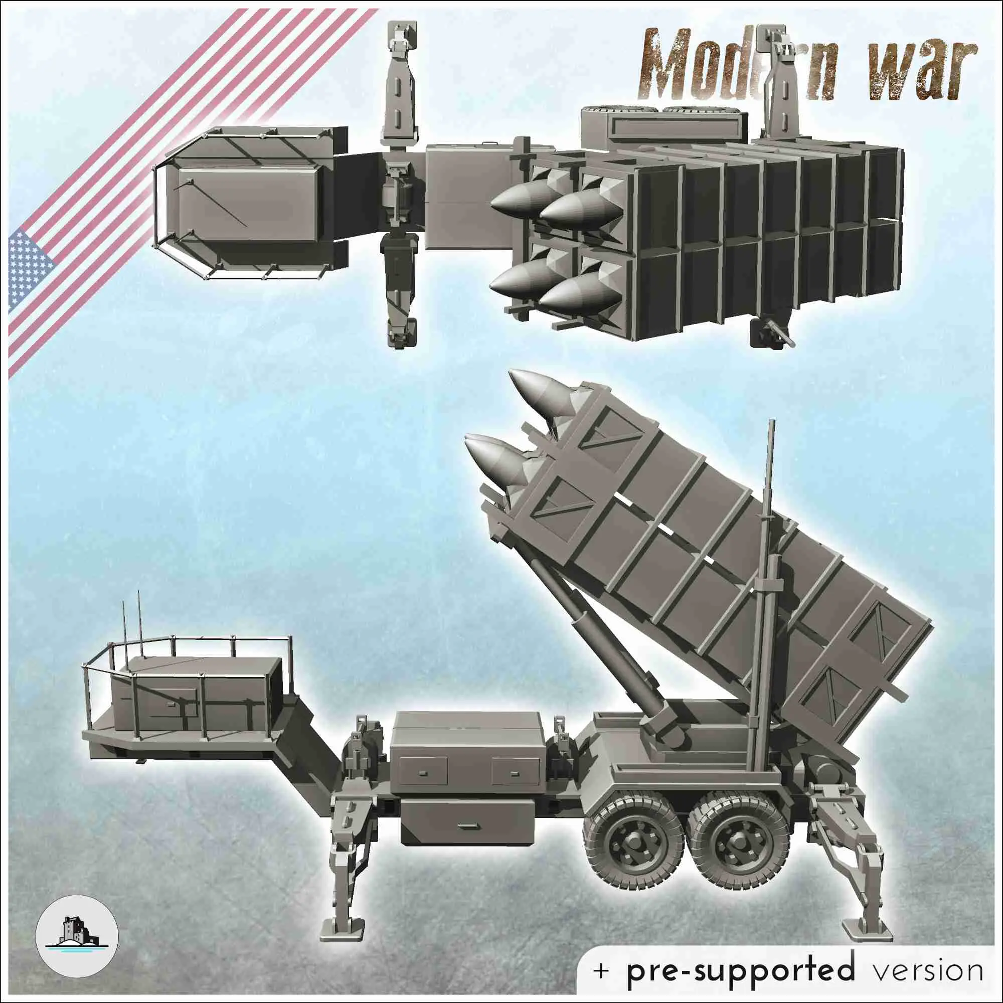 US MIM-104 Patriot air defense battery system (3) - scenery