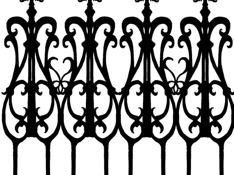 Decorative garden fence