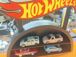 Hot Wheels Display with Light-Up Sign