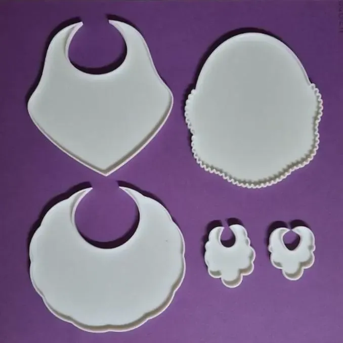 Baby Bib Fondant cutters
