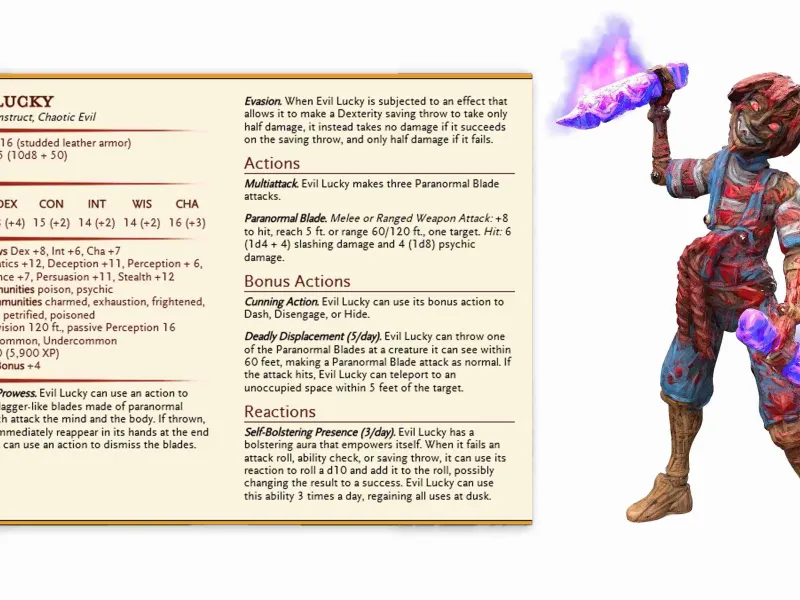 Lucky - Awakend puppet 2 forms- September 2022 - Puppet mast