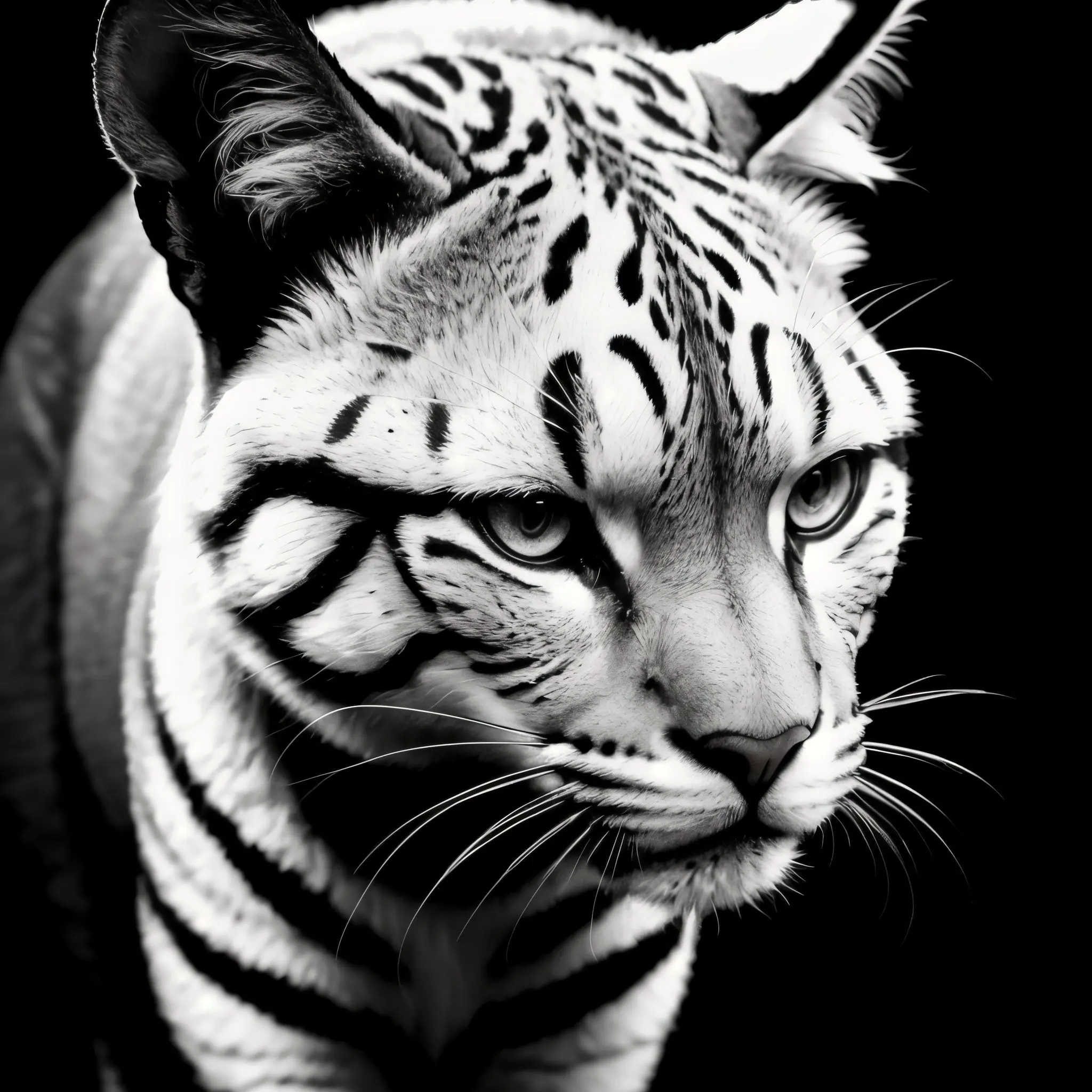 Testa di tigre bianca