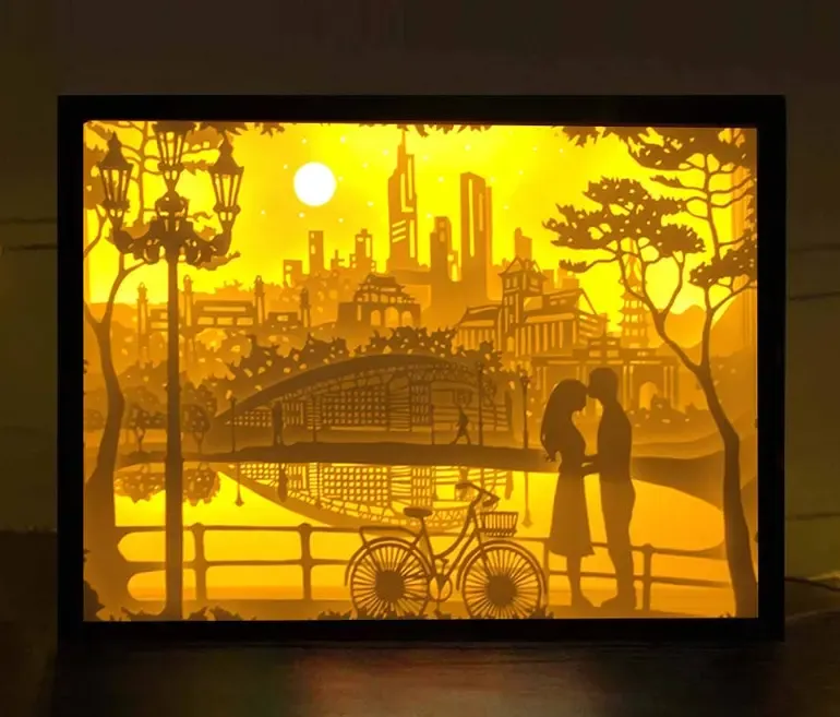 Valentine in Lakeside shadow box