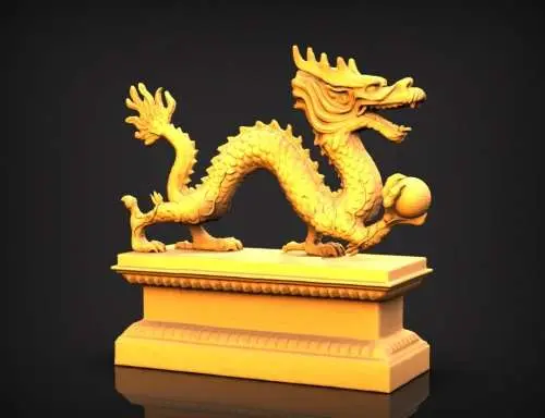 Statuetta di drago cinese