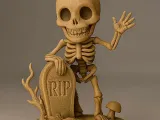 Cool esqueleton 3d printable figure-0