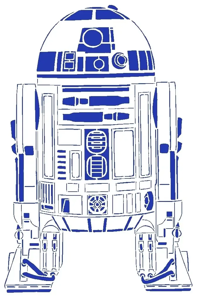 R2 D2 sjabloon 4