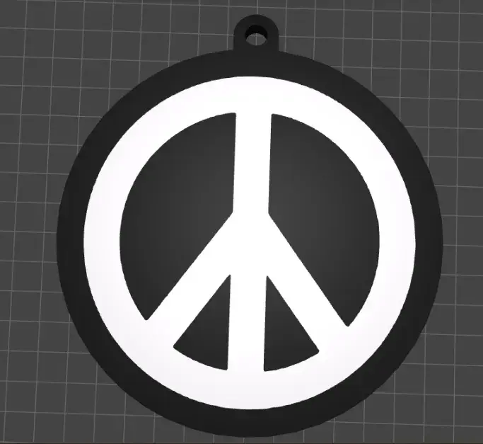 Peace Sign - Key ring
