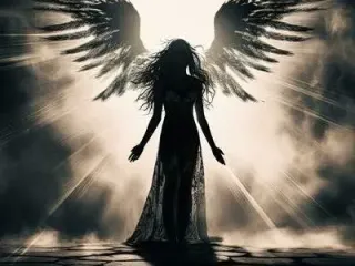 Angel Backlit hueforge