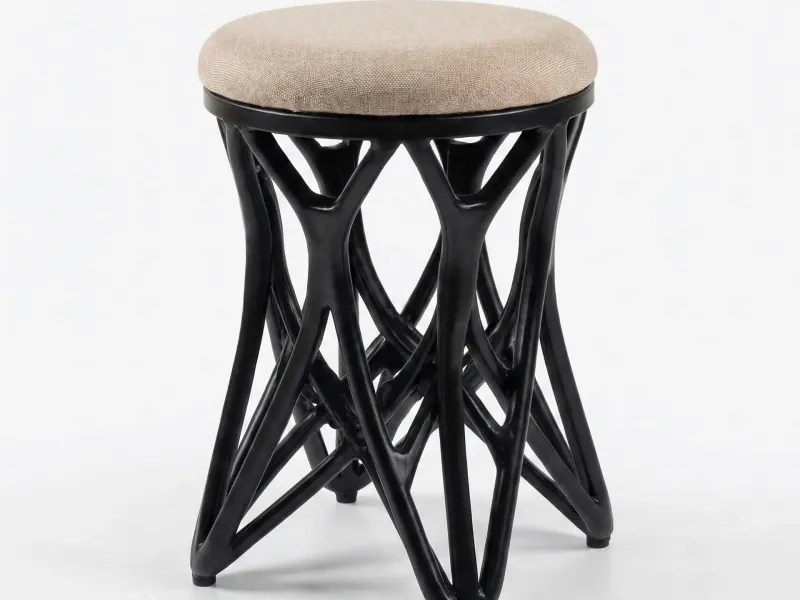 Geometric Wireframe Stool - no support
