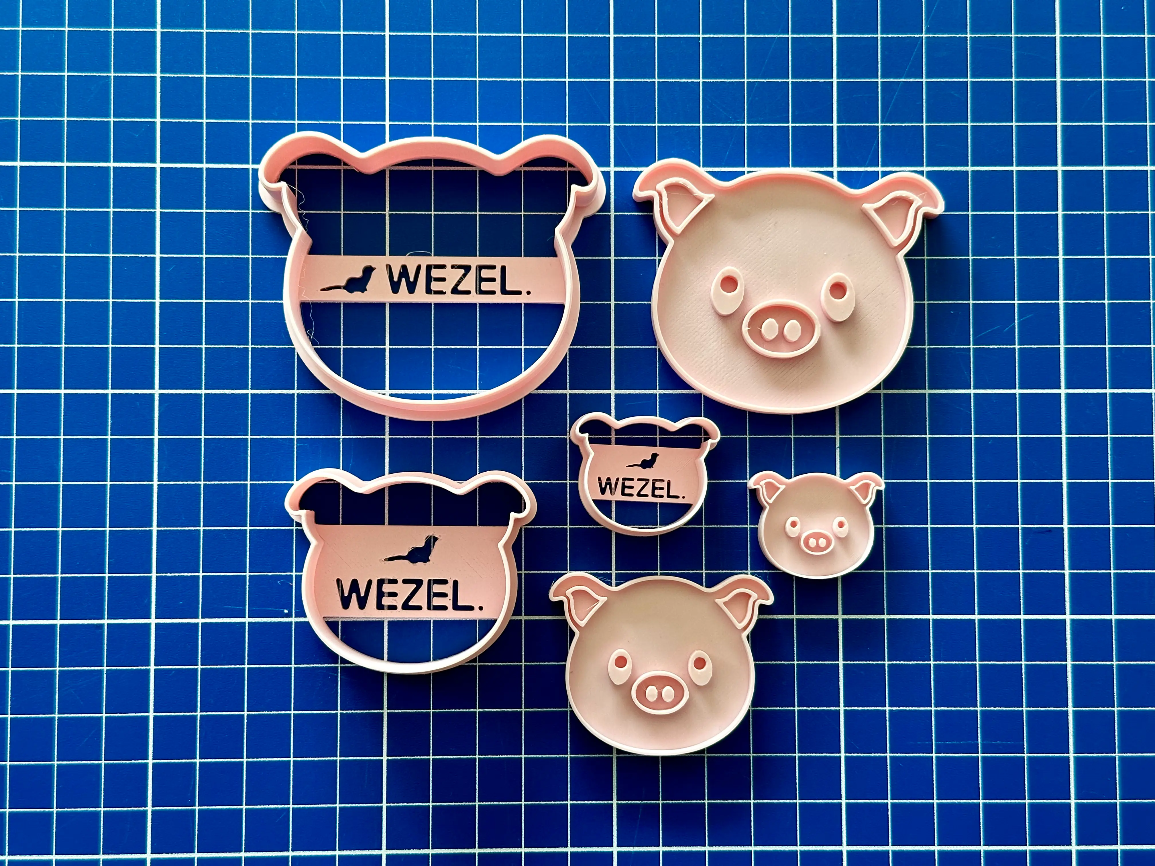 Farm Animals - Pig head - Cookie Cutter (4 sizes)