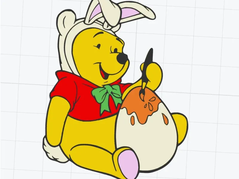 Easter Bunny Pooh Bear